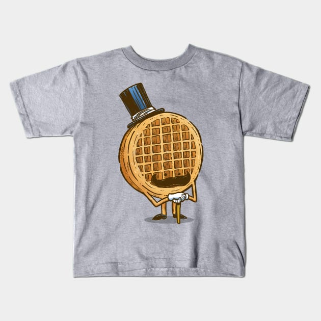 The Fancy Waffle Kids T-Shirt by nickv47